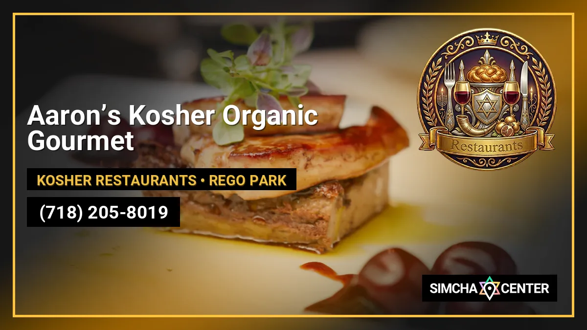 Aaron’s Kosher Organic Gourmet — Kosher Restaurants
