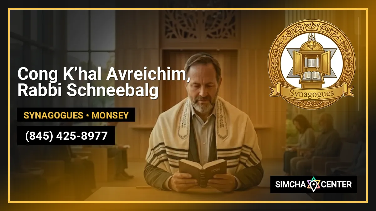 Cong K’hal Avreichim, Rabbi Schneebalg — Synagogues