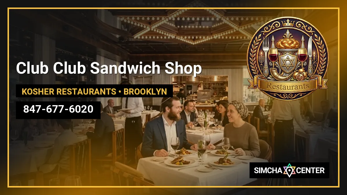 Club Club Sandwich Shop — Kosher Restaurants