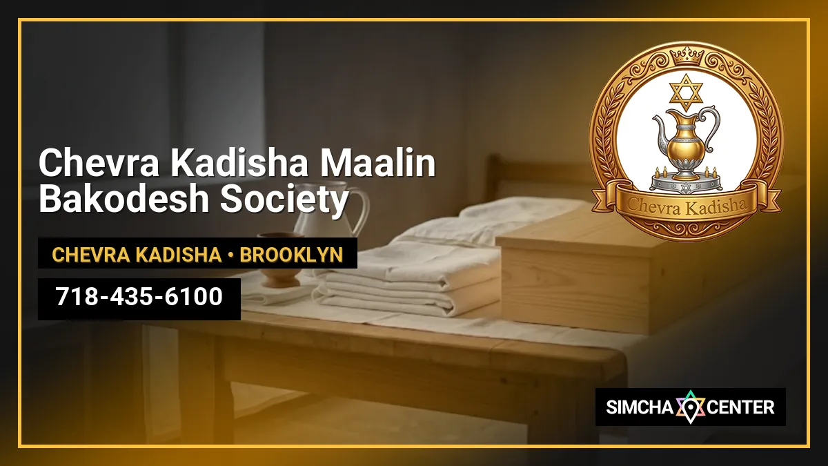 Chevra Kadisha Maalin Bakodesh Society — Chevra Kadisha