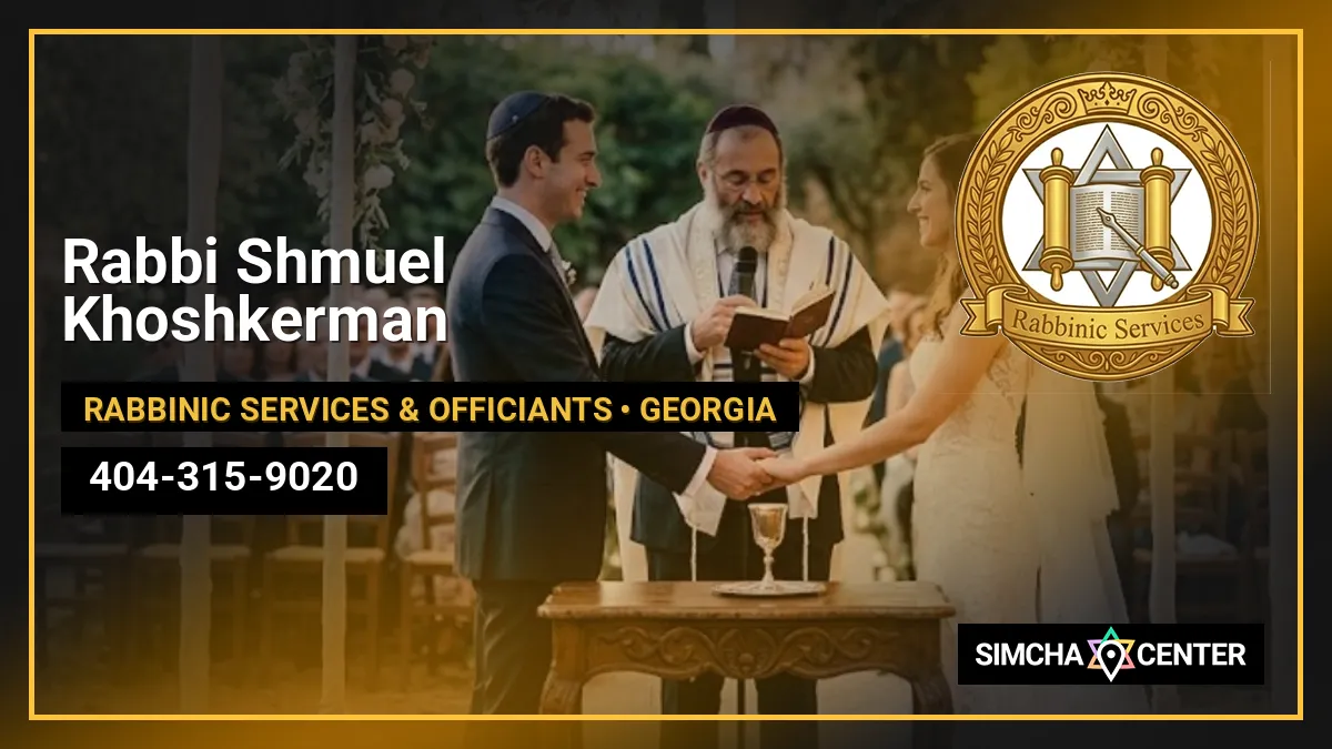 Rabbi Shmuel Khoshkerman — Rabbinic Services & Officiants