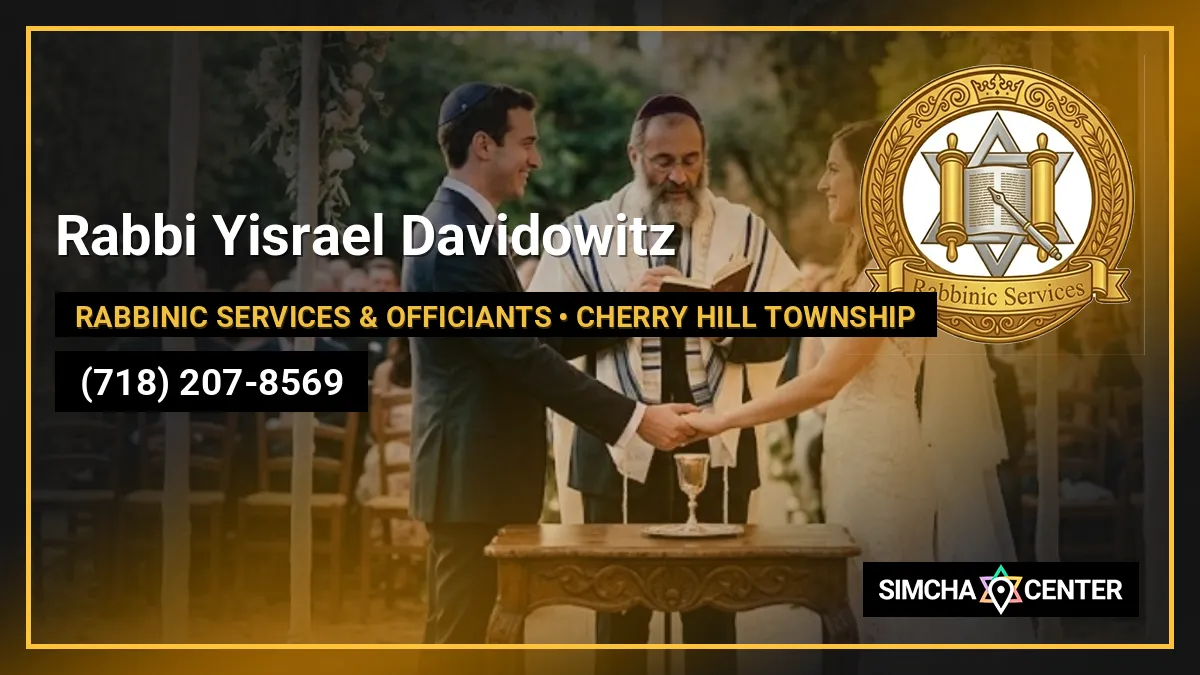 Rabbi Yisrael Davidowitz — Rabbinic Services & Officiants