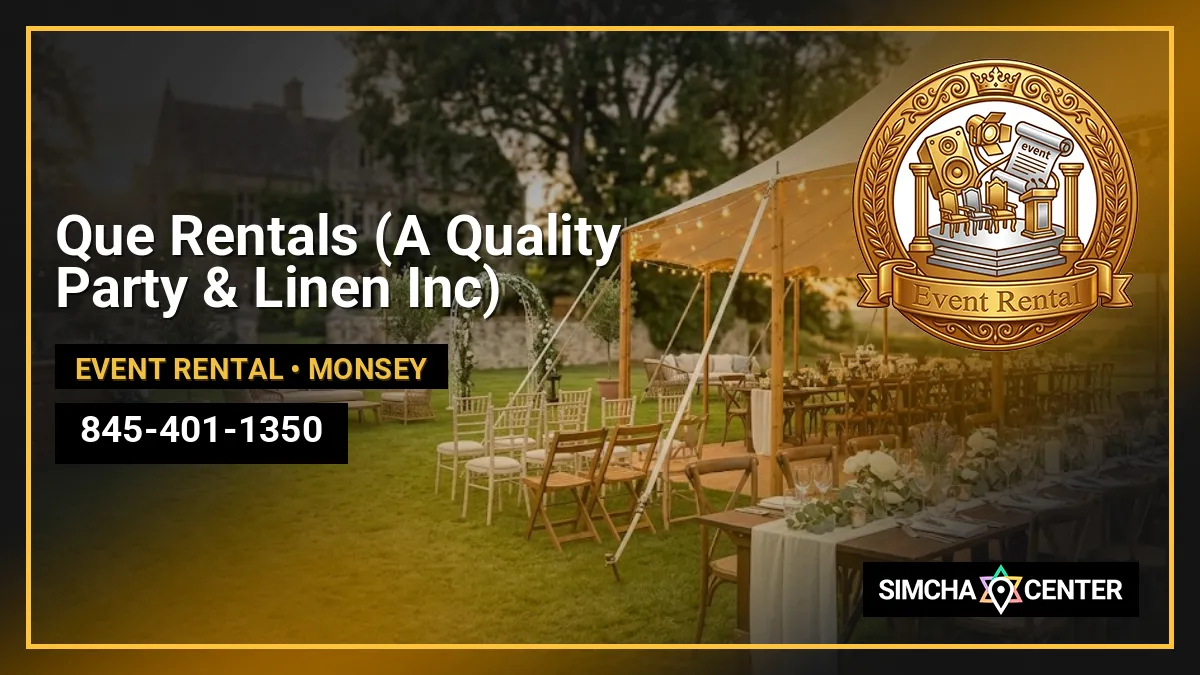 Que Rentals (A Quality Party & Linen Inc) — Event Rental