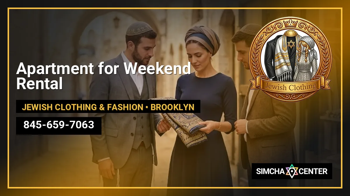 Apartment for Weekend Rental — Jewish Clothing & Fashion