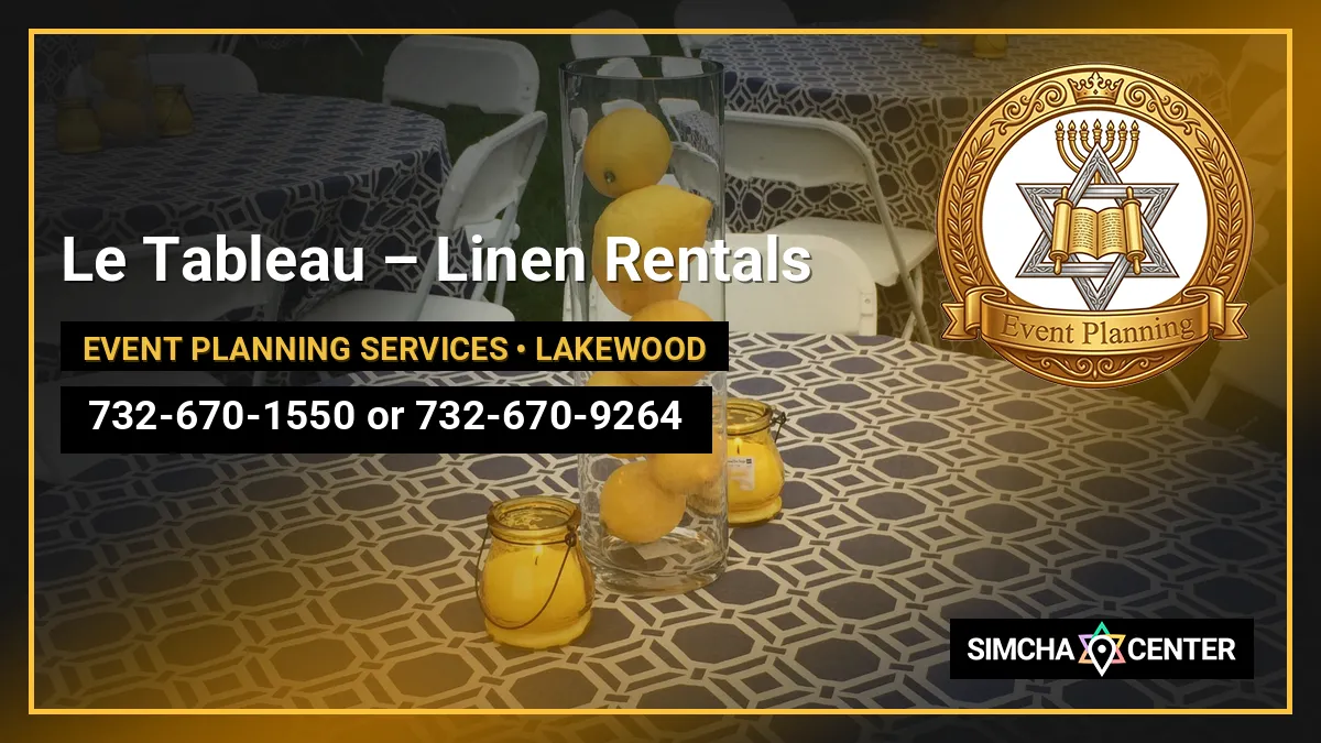Le Tableau – Linen Rentals — Event Planning Services